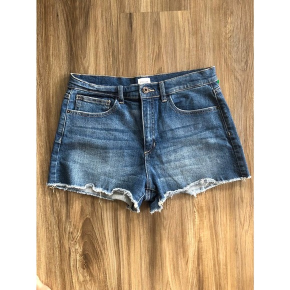 Sneak Peek High Rise Cut Off Jean Shorts - Picture 5 of 5